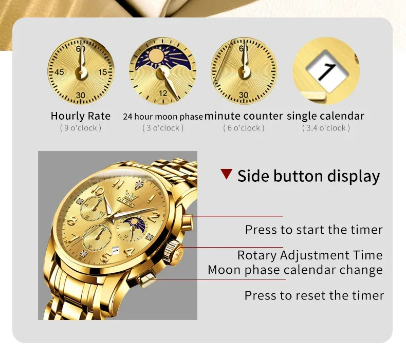 Olevs Men's Watch 3628