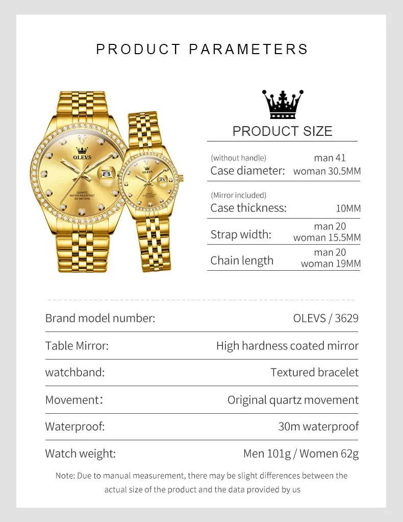 Olevs Men's Watch 3629