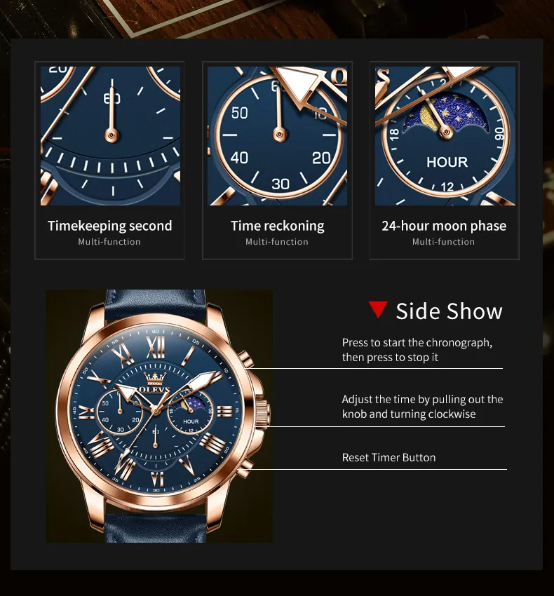 Olevs Men's Watch 3632