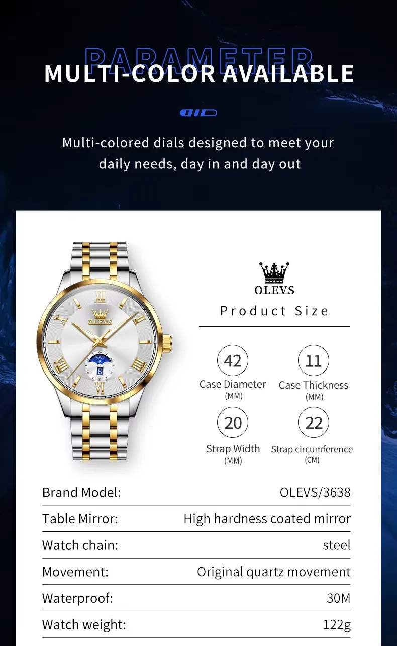 OLEVS Men's Watch 3638