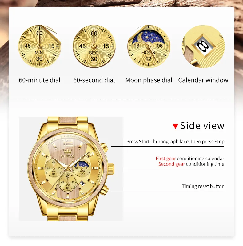 Olevs Men's Watch 3645