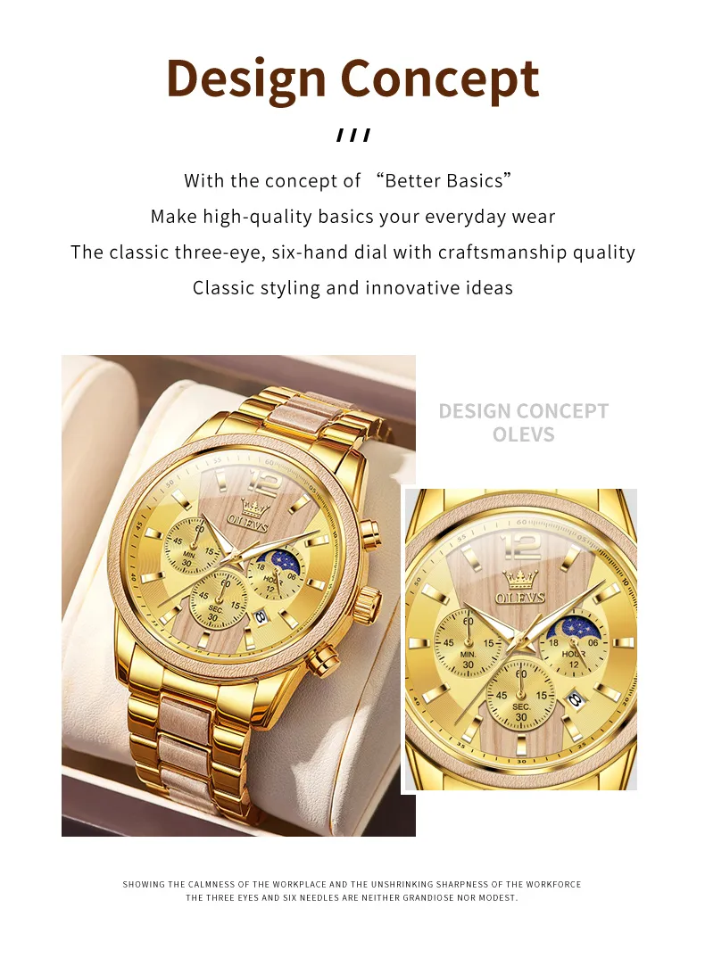 Olevs Men's Watch 3645