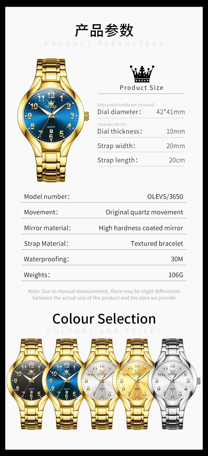 OLEVS Women's Watch 3650