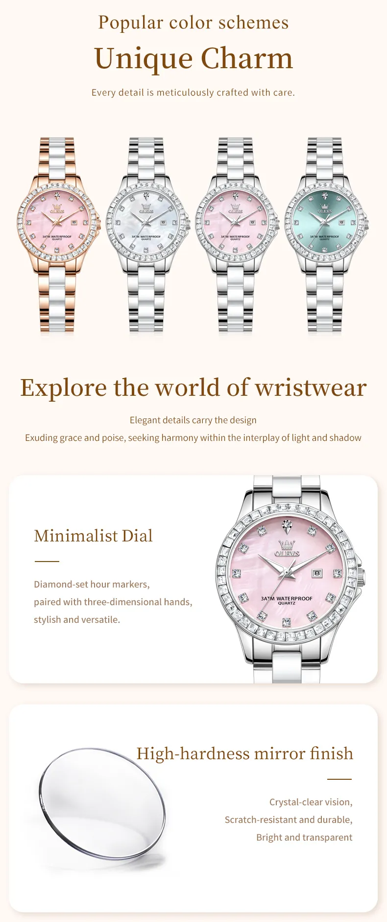 Olevs Women's Watch 3651