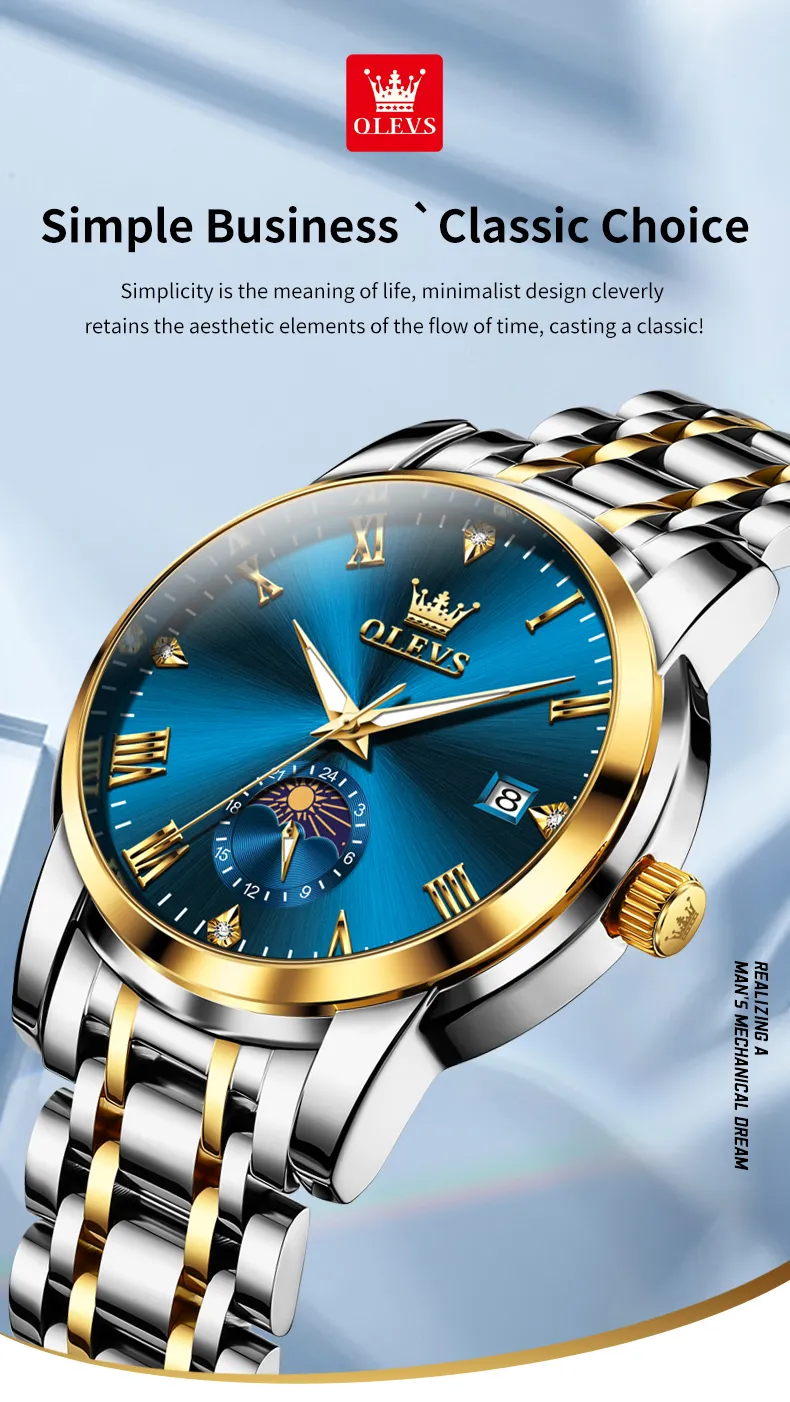 Olevs Men's Watch 3656