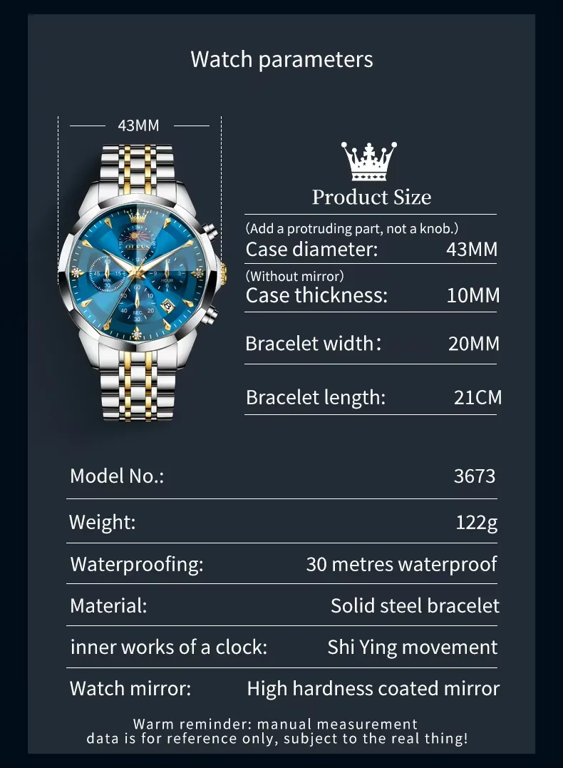 OLEVS Men's Watch 3673