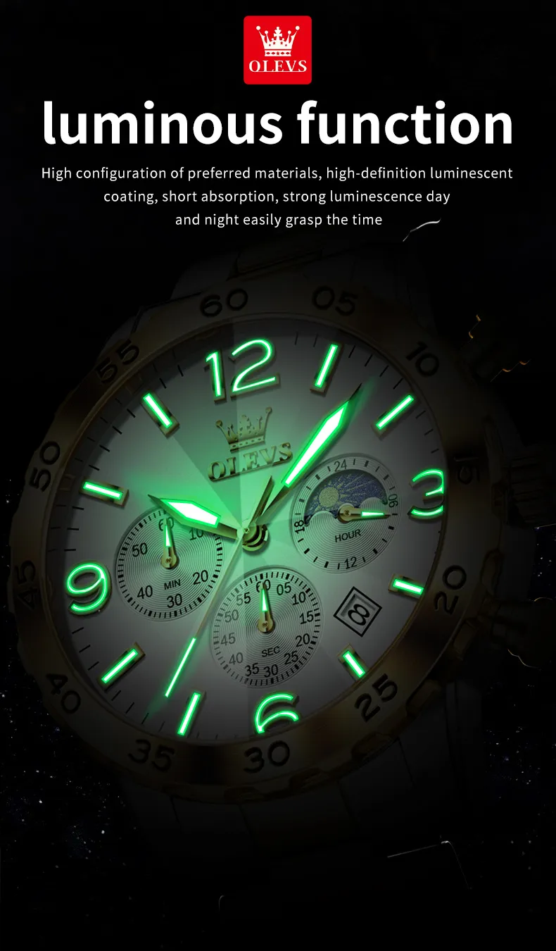 Olevs Men's Watch 3678