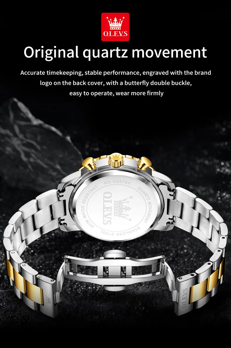 Olevs Men's Watch 3678