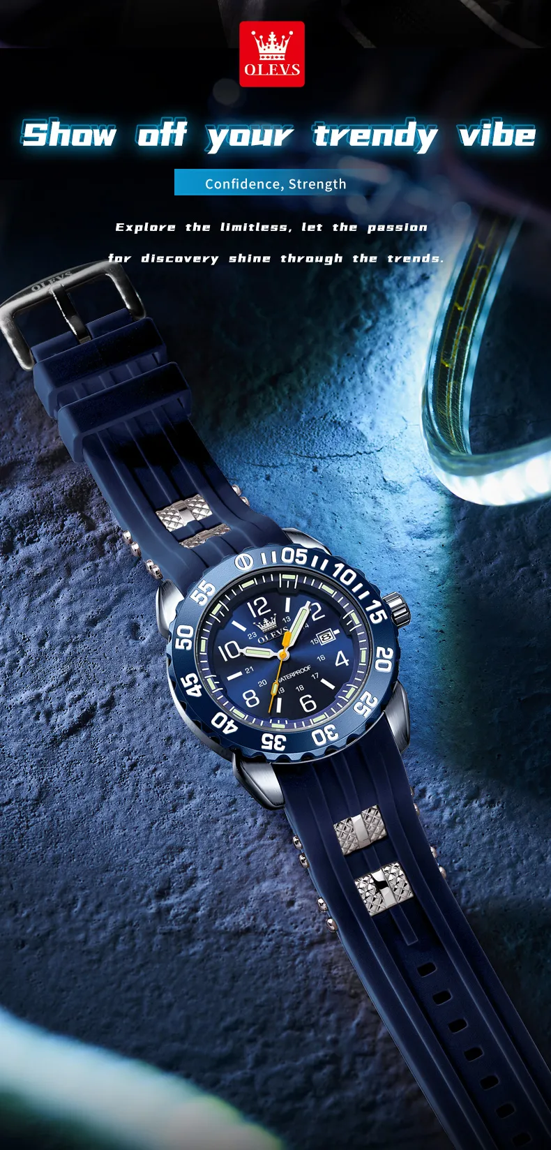 Olevs Men's Watch 3688
