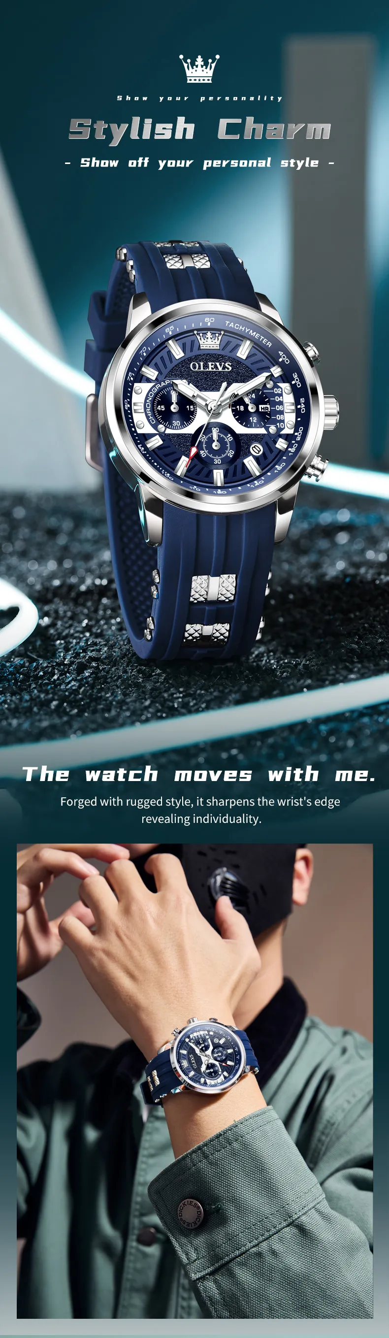 Olevs Men's Watch 3690