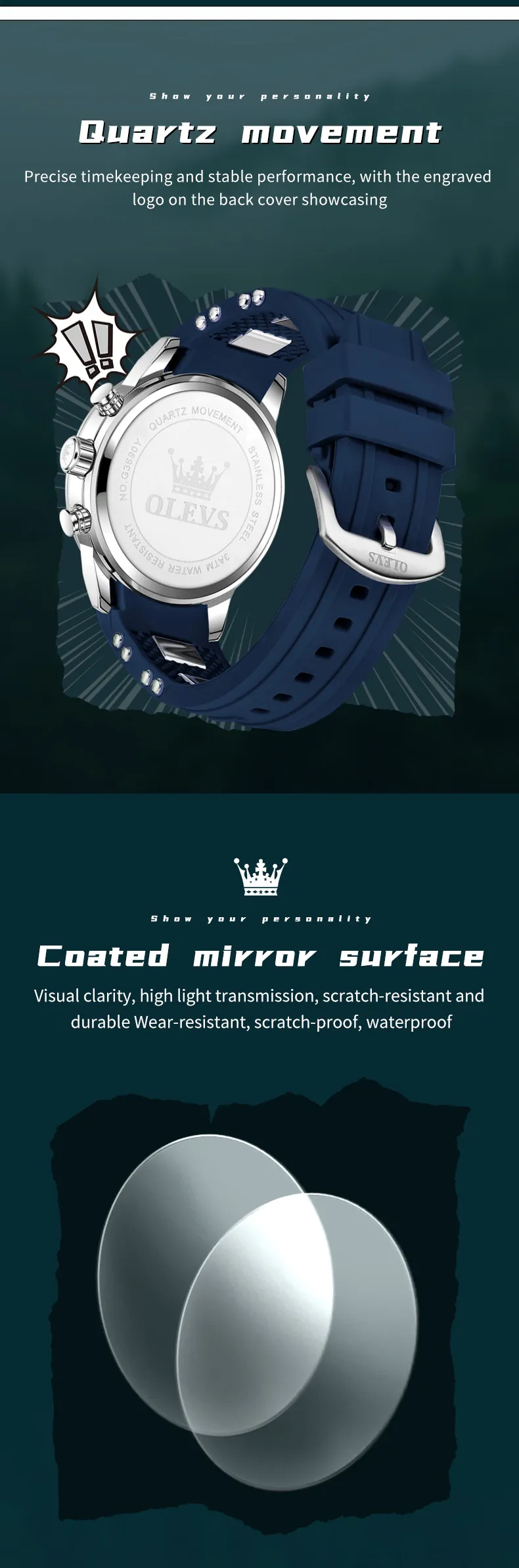 Olevs Men's Watch 3690