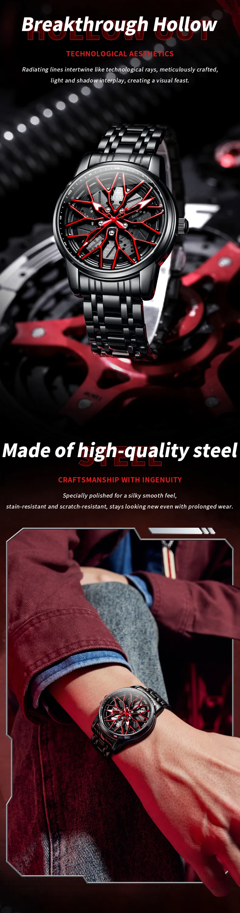 Olevs Men's Watch 3701