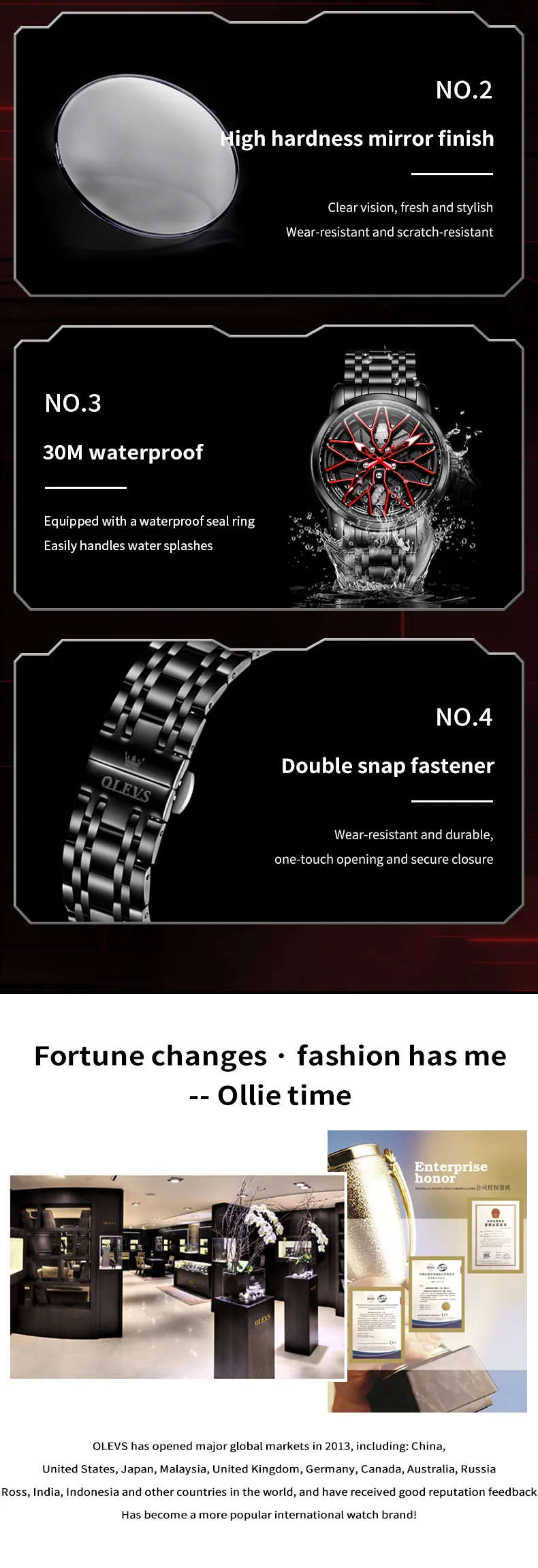 Olevs Men's Watch 3701