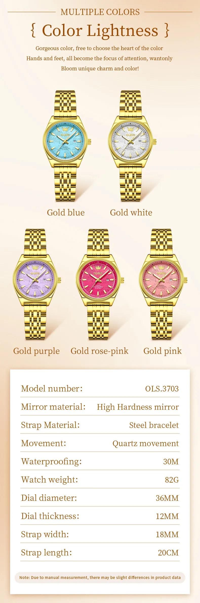 Olevs Women's Watch 3703