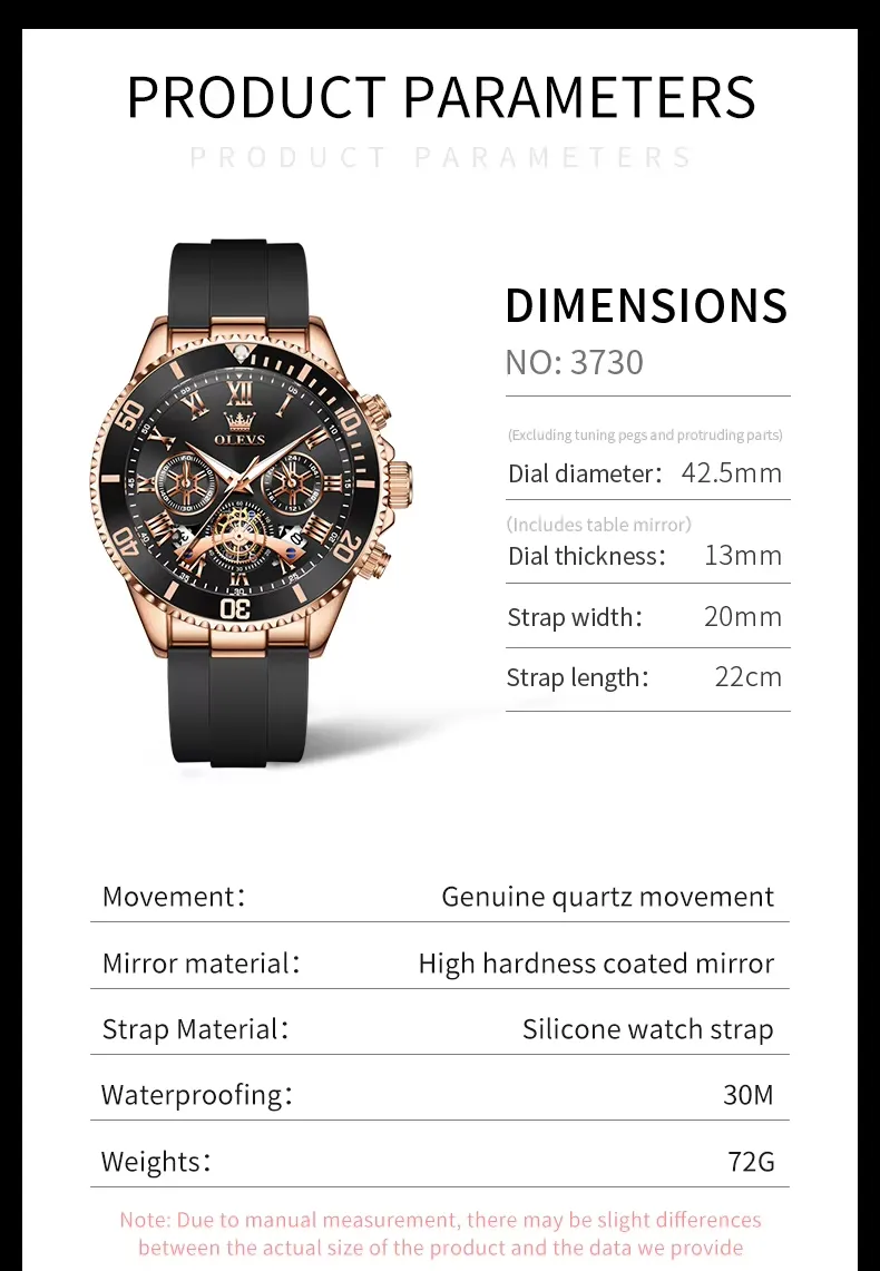 Olevs Men's Watch 3730