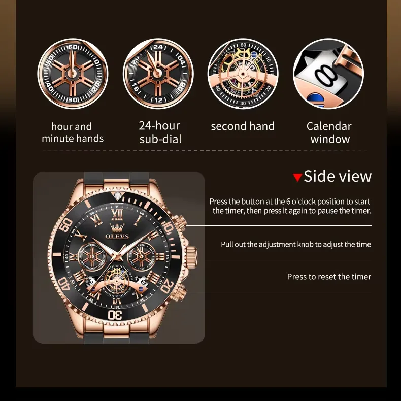 Olevs Men's Watch 3730