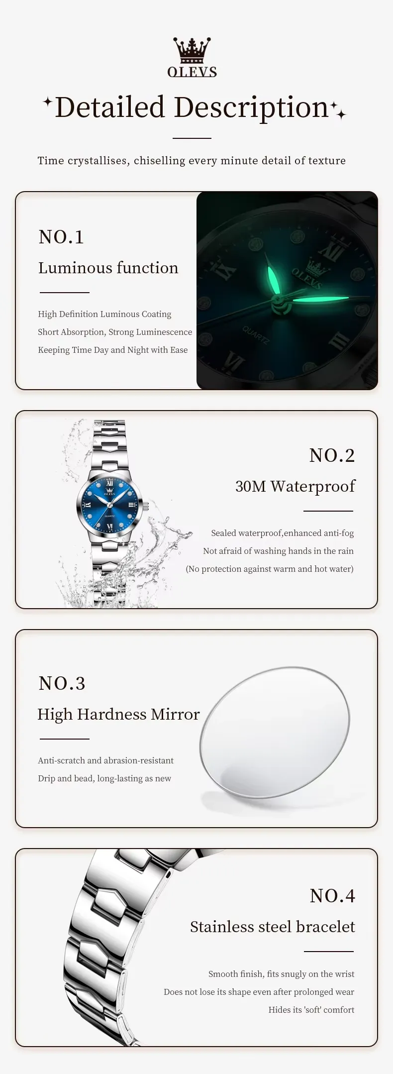 Olevs Women's Watch 3735