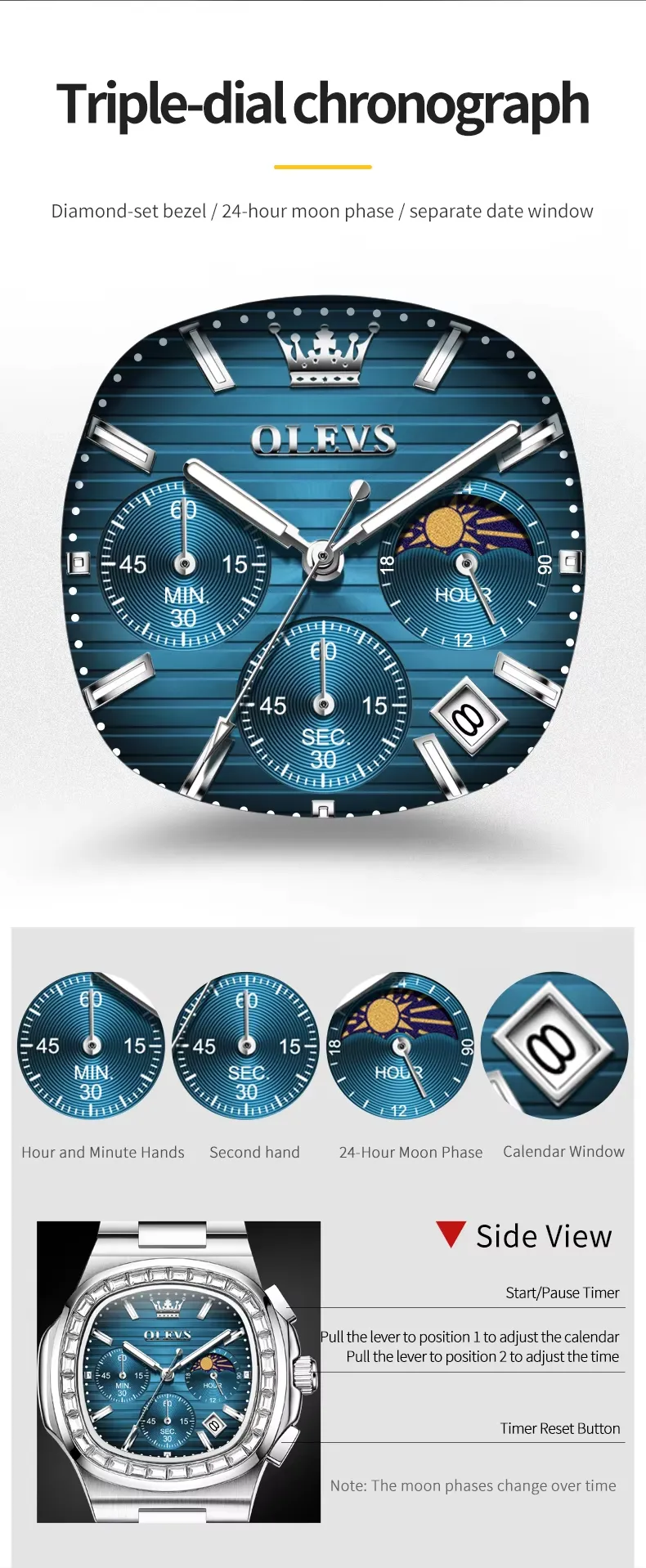 Olevs Men's Watch 3739