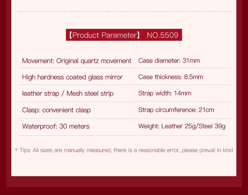 Olevs Women's Watch 5509