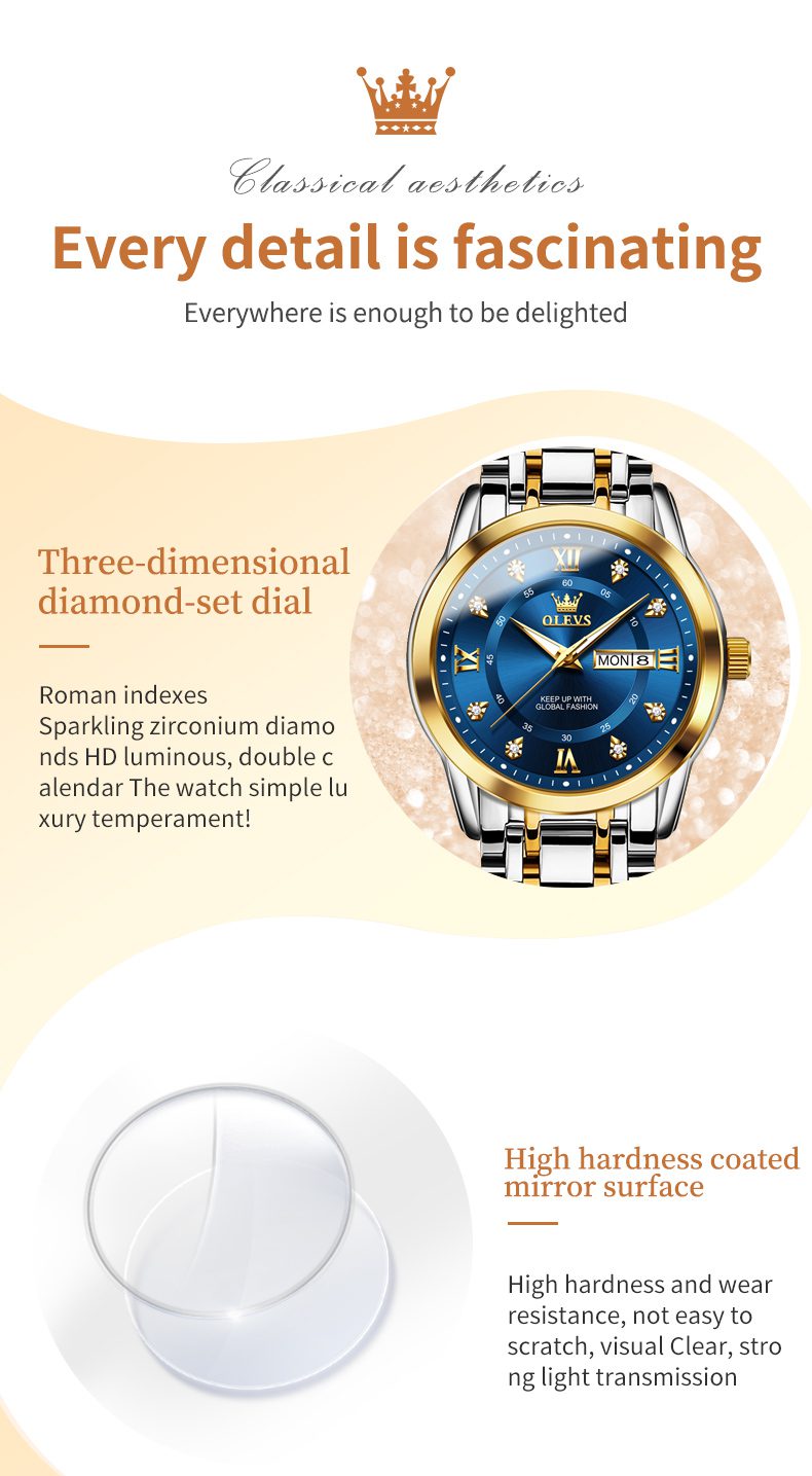 Olevs Couple Watch 5513