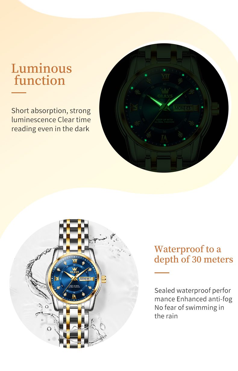 Olevs Couple Watch 5513