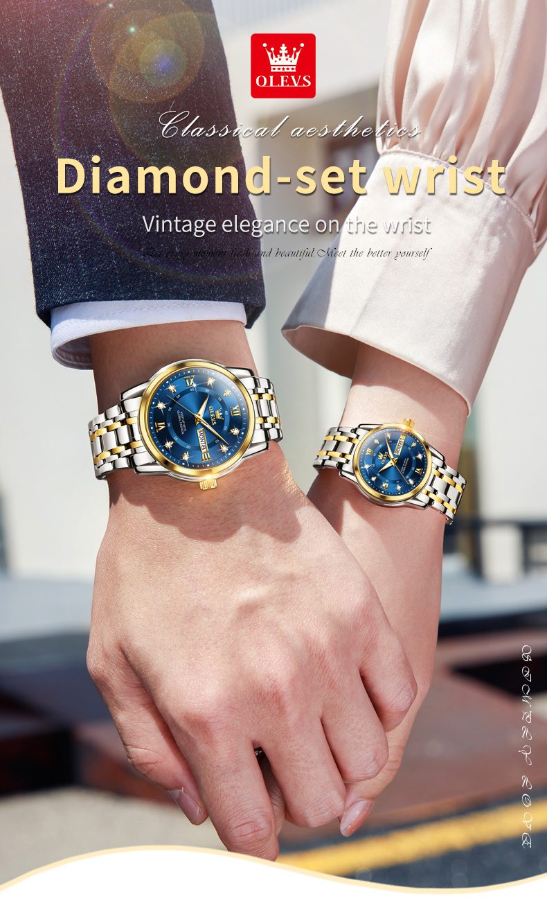 Olevs Couple Watch 5513