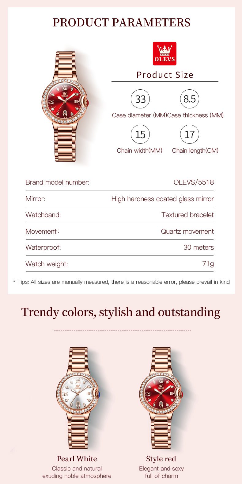 Olevs Men's Watch 5518