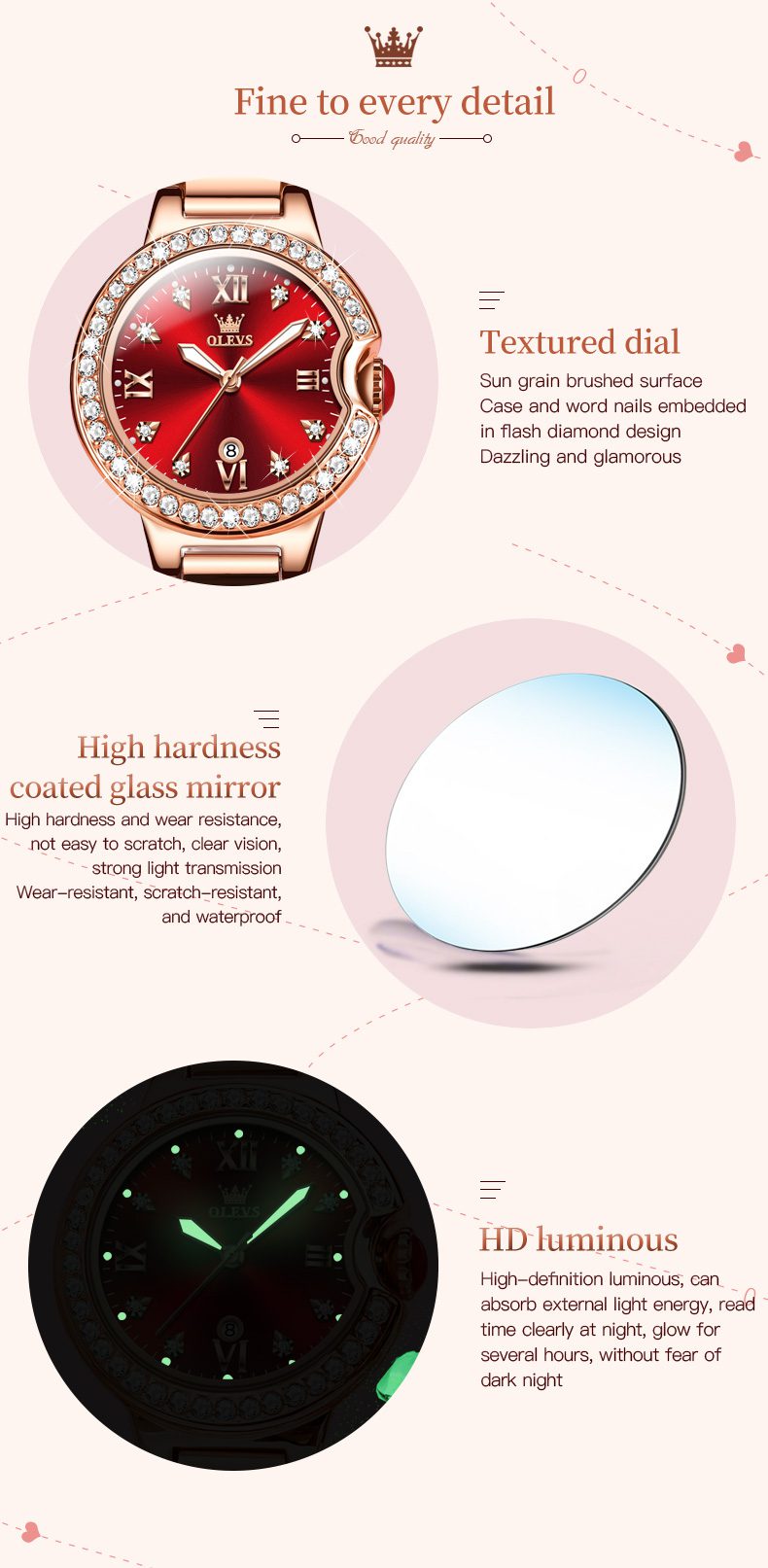 Olevs Men's Watch 5518