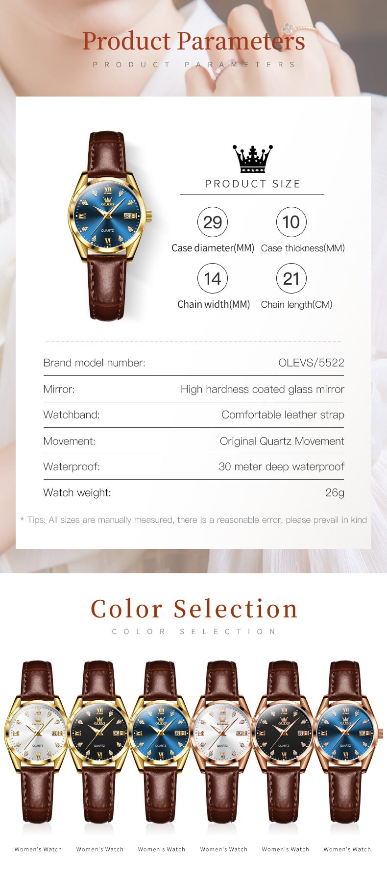 Olevs Women's Watch 5522