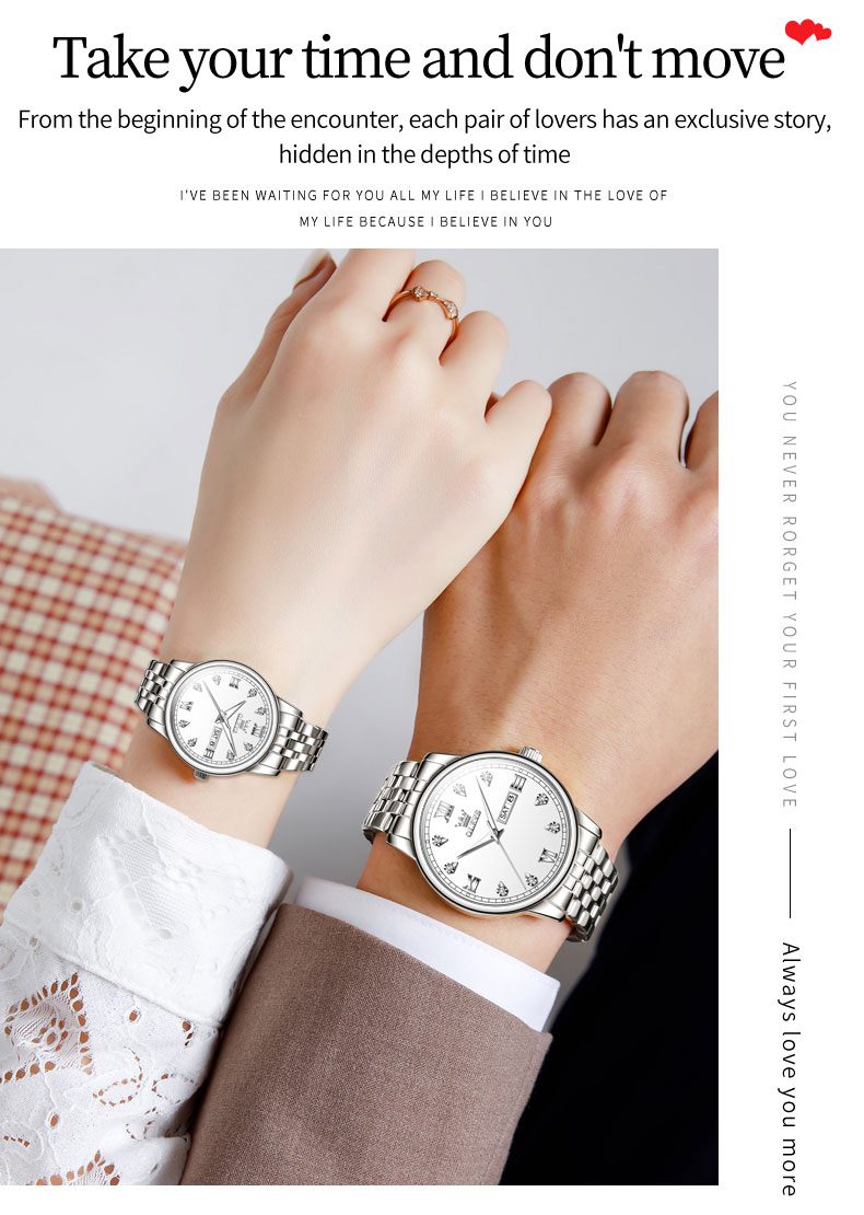 Olevs Couple Watch 5525