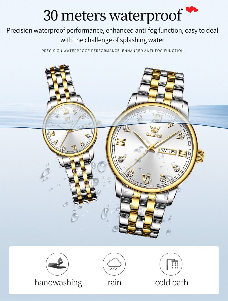 Olevs Couple Watch 5525
