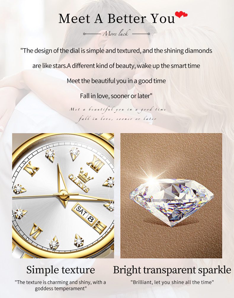 Olevs Couple Watch 5525