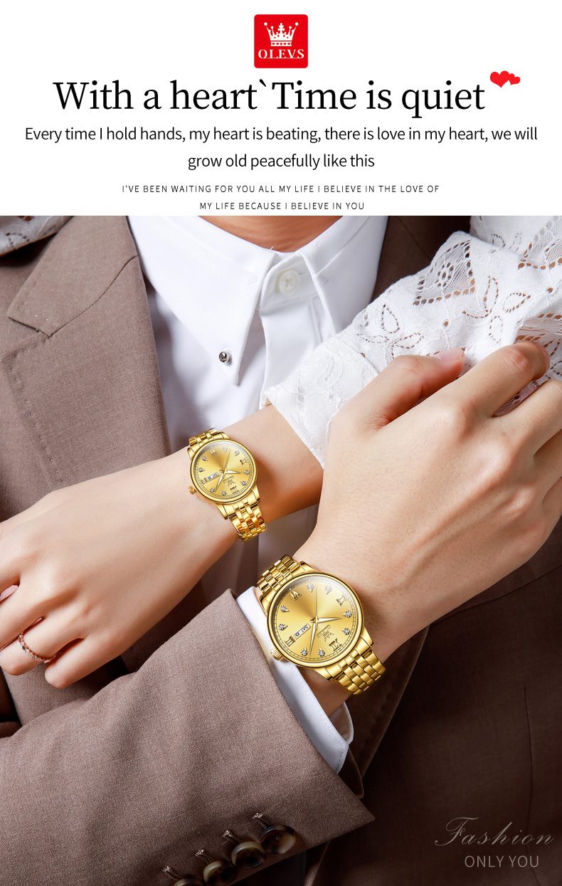 Olevs Couple Watch 5525