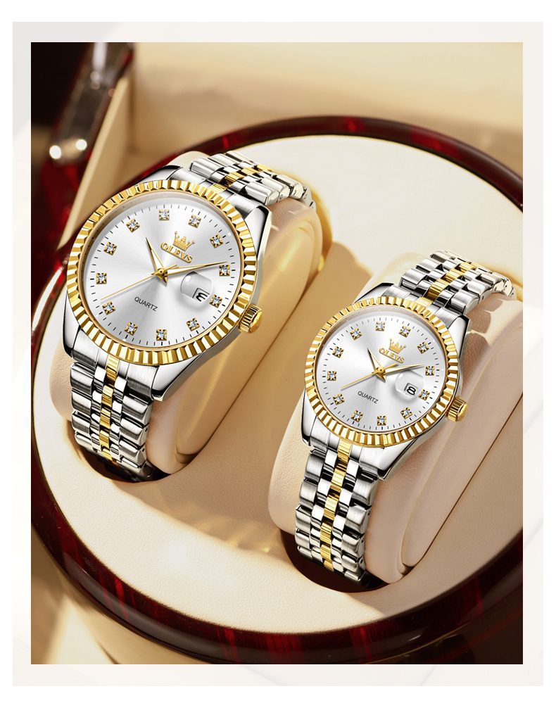 Olevs Couple Watch 5526