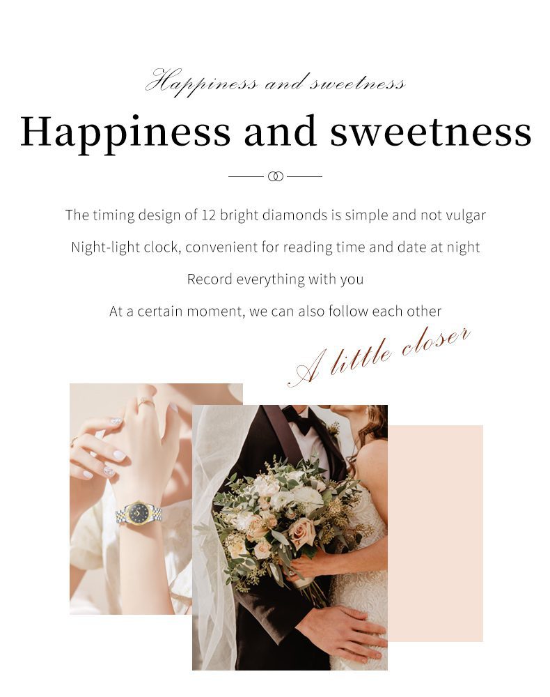 Olevs Couple Watch 5526