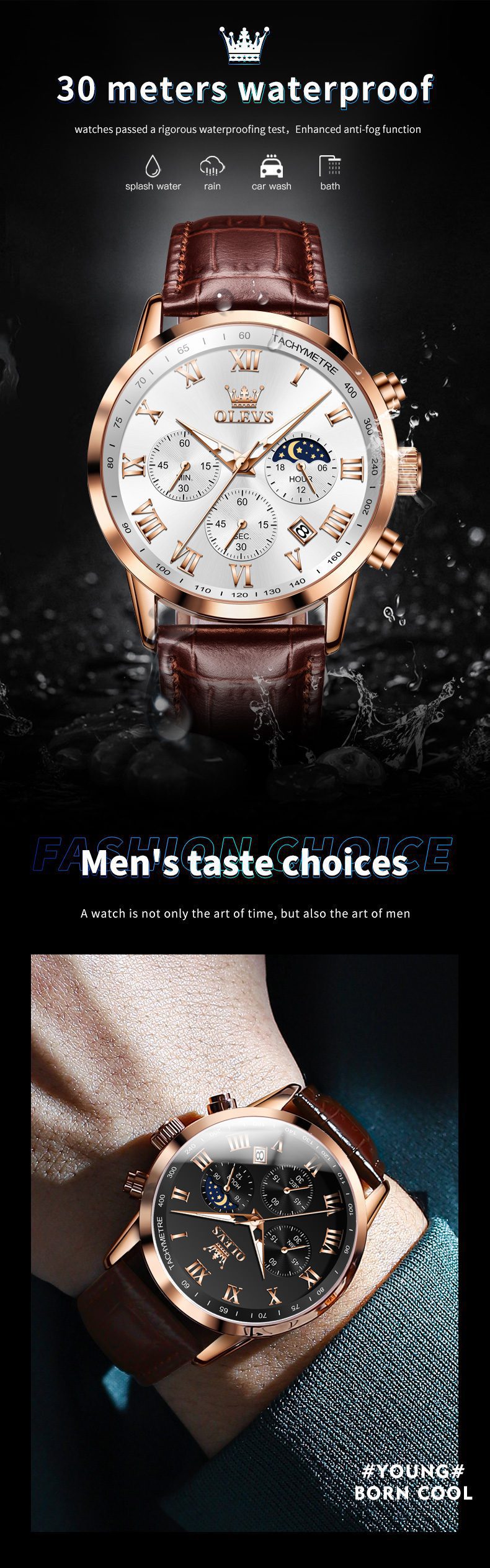 Olevs Men's Watch 5529