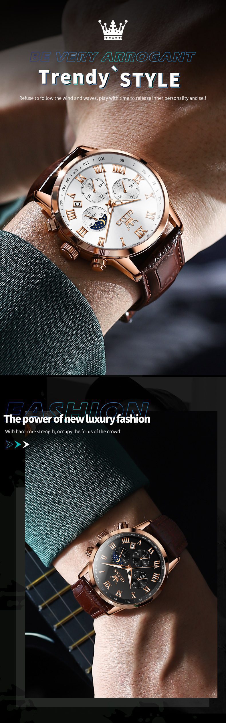 Olevs Men's Watch 5529