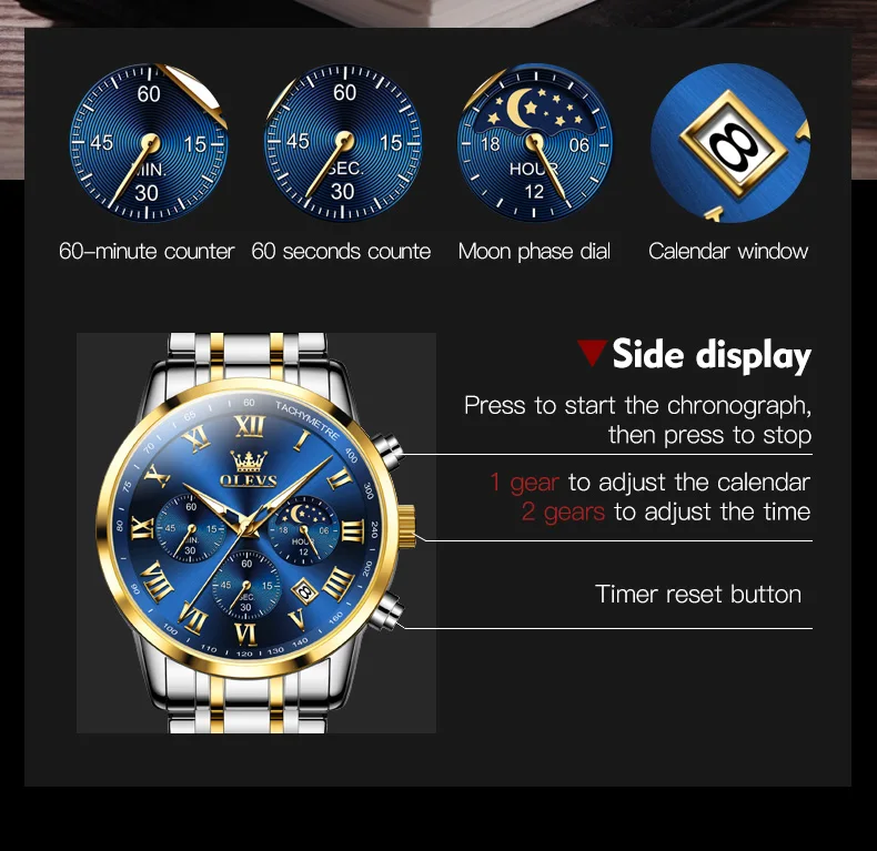 Olevs Men's Watch 5529S