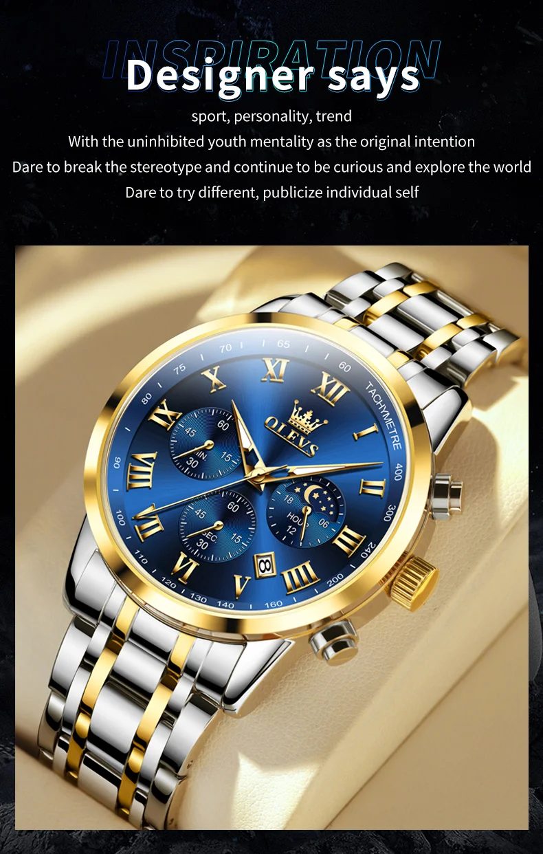 Olevs Men's Watch 5529S