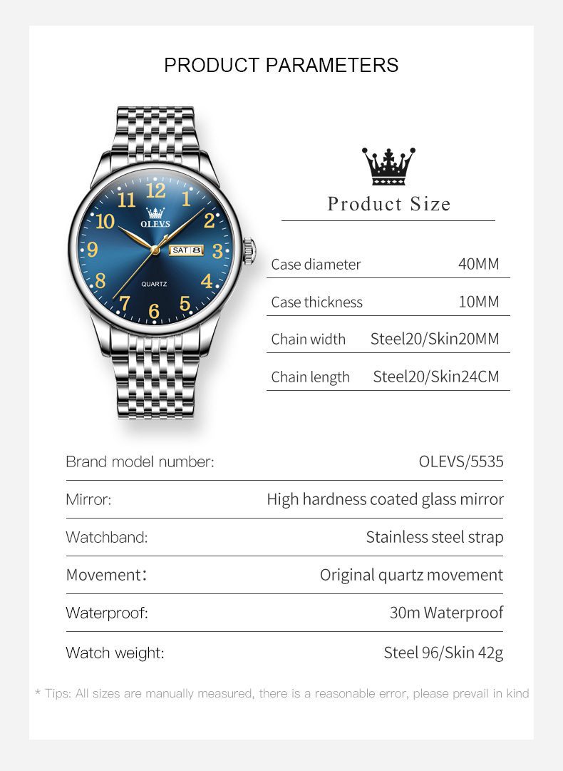 Olevs Men's Watch 5535