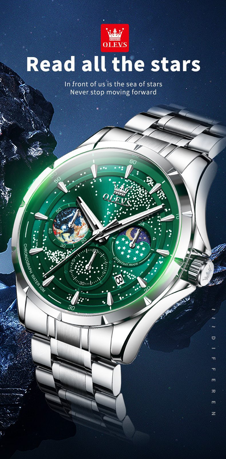 Olevs Men's Watch 5538S