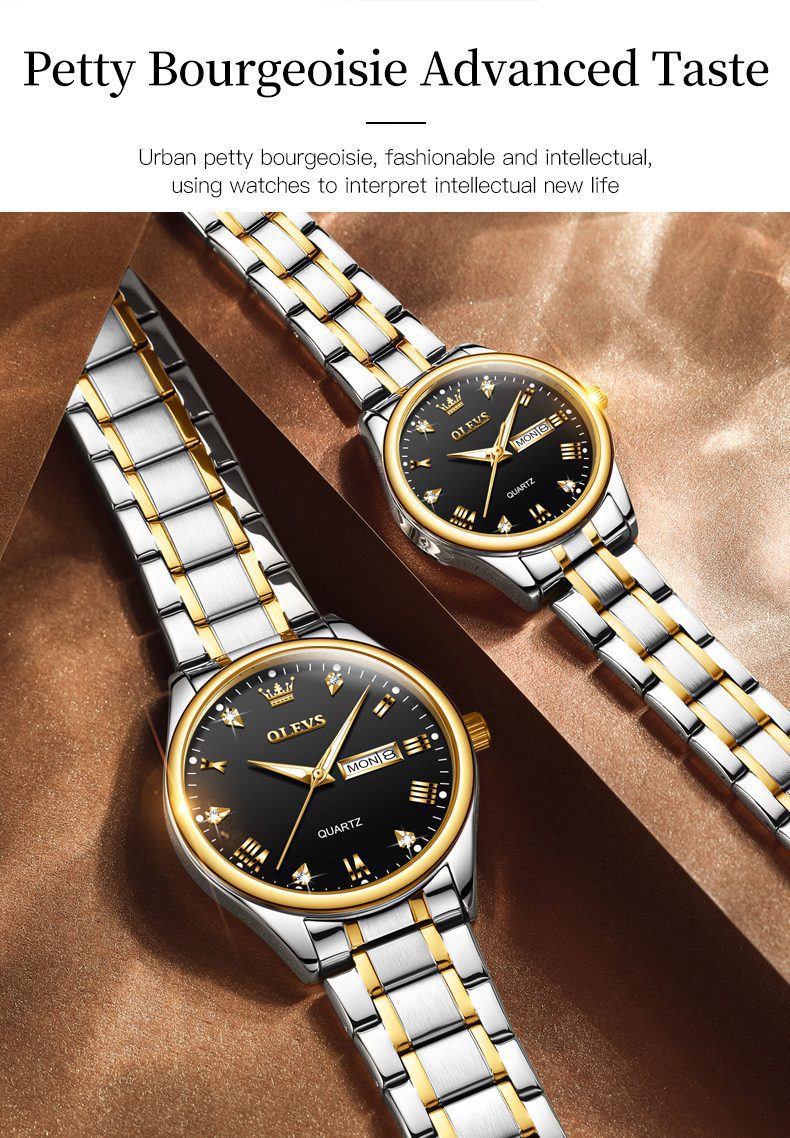 Olevs Couple Watch 5563