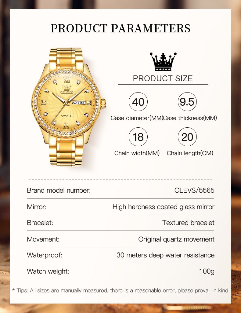 Olevs Men's Watch 5565