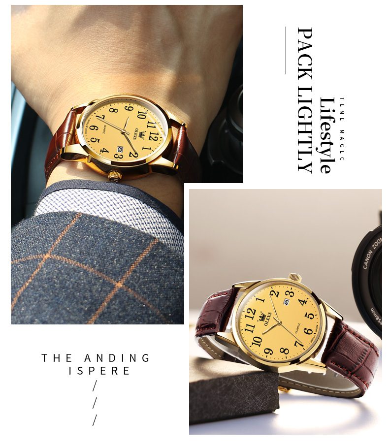 Olevs Couple Watch 5566