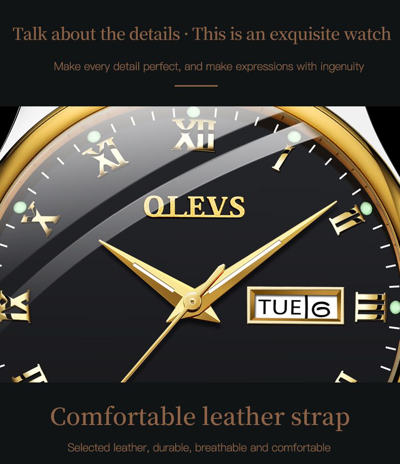 Olevs Couple Watch 5568