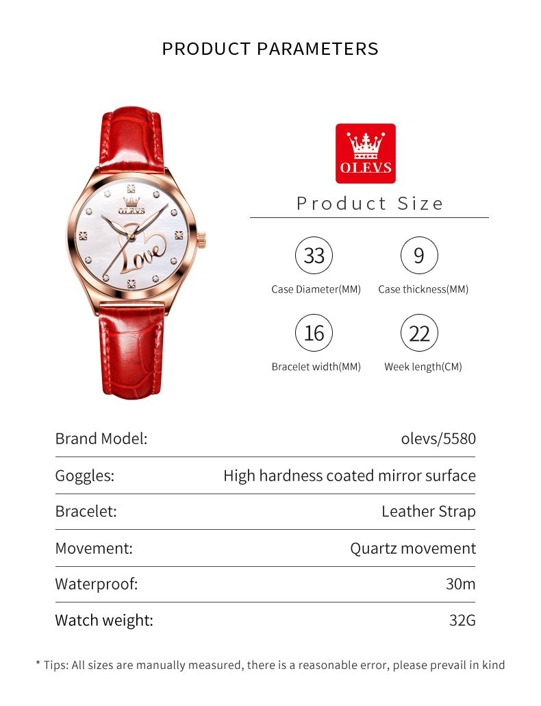 Olevs Women's Watch 5580