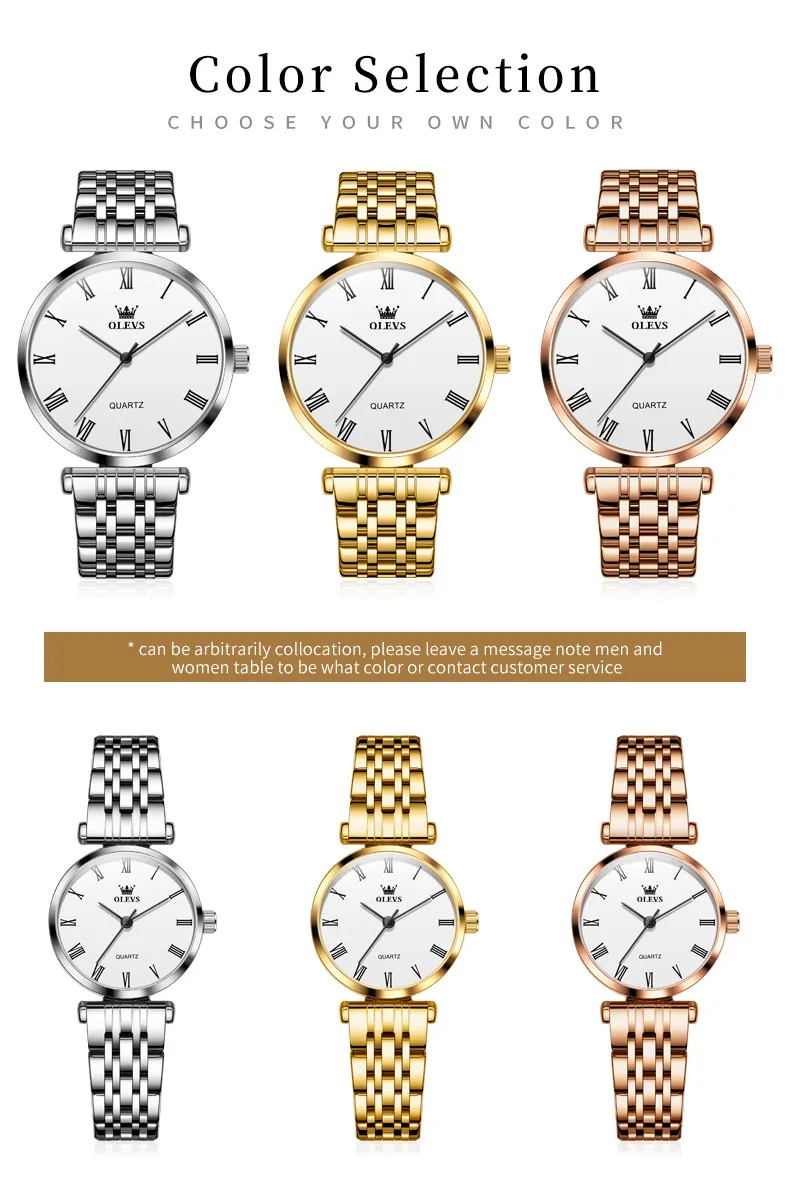 Olevs Couple Watch 5592