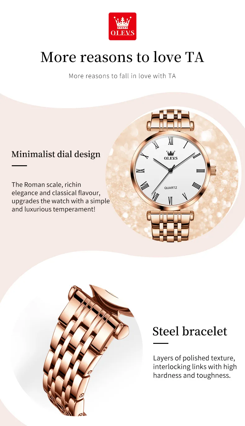 Olevs Couple Watch 5592