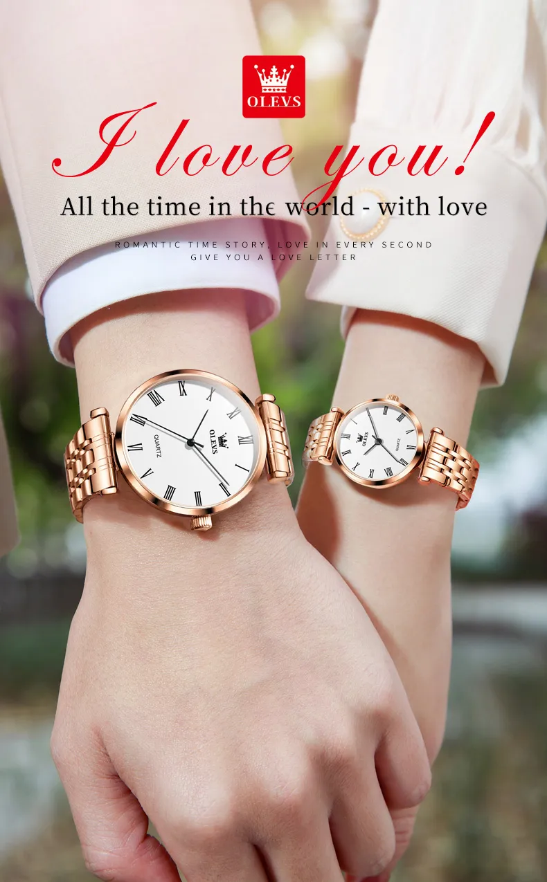 Olevs Couple Watch 5592