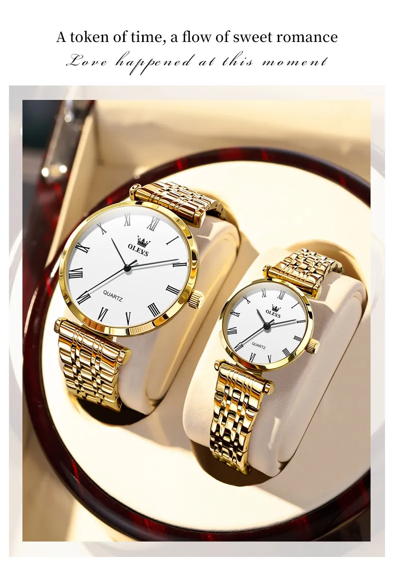 Olevs Couple Watch 5592